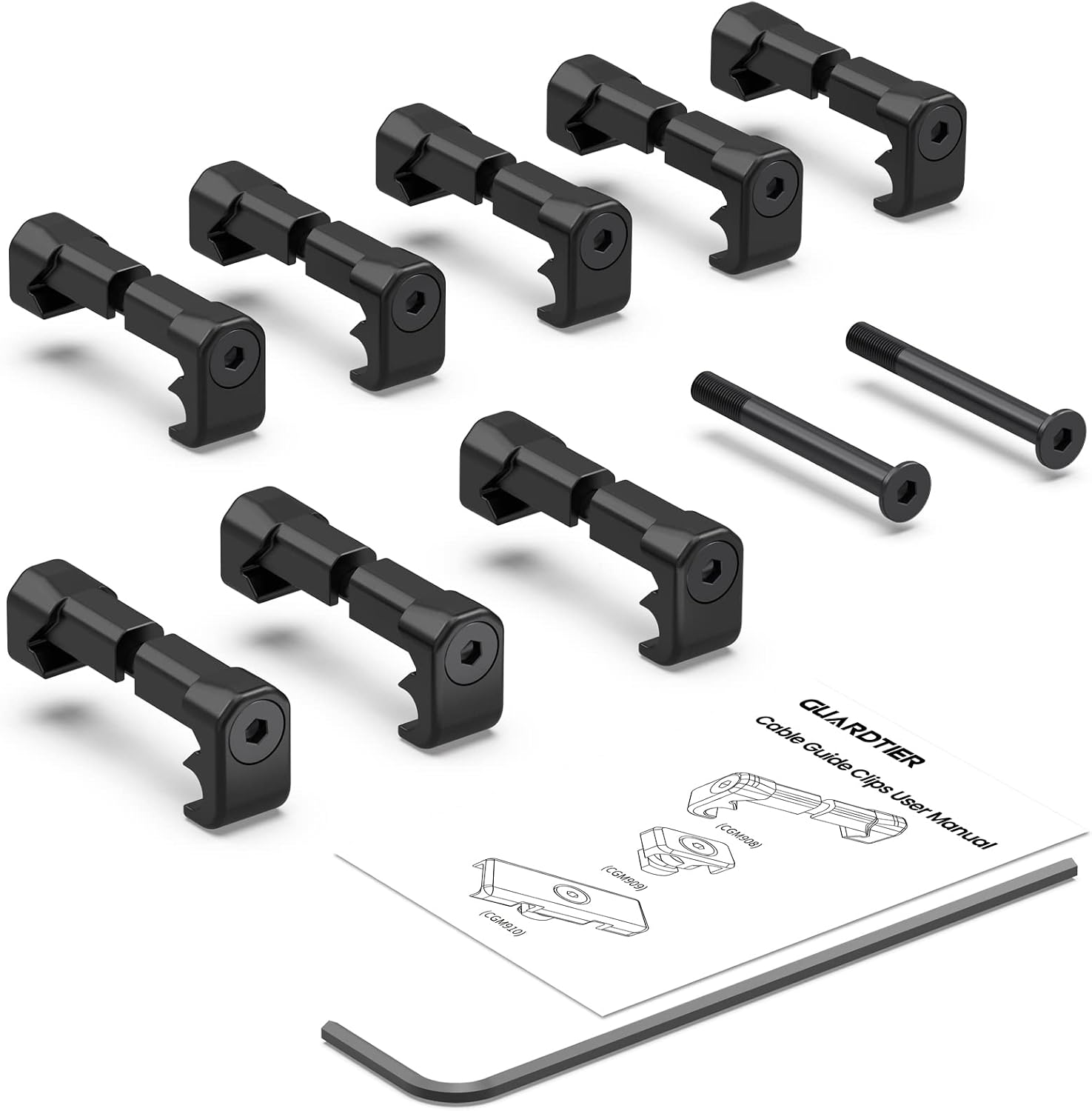 Guardtier CGM908 Picatinny Pressure Switch Cable Management Guides 8 Pack