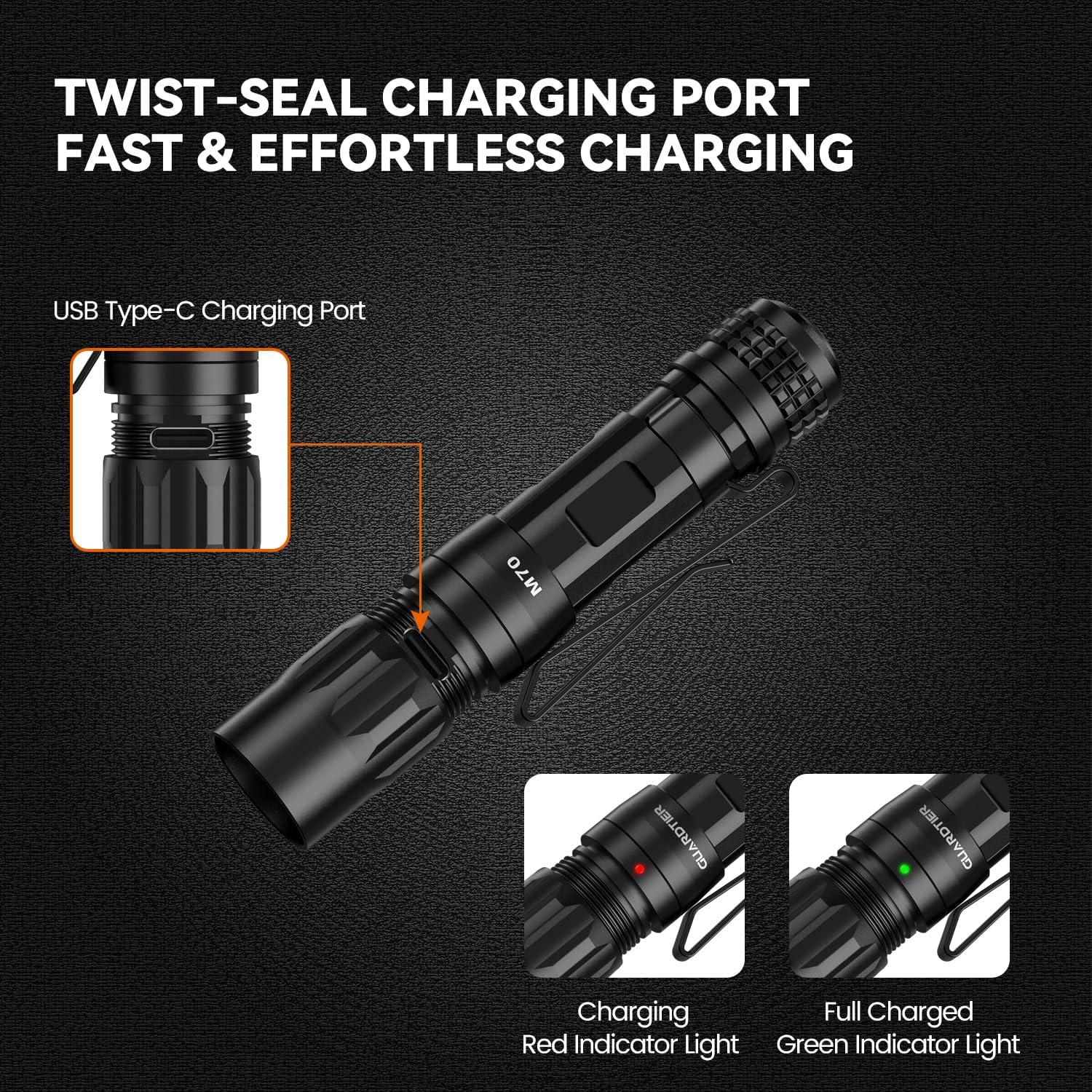 Guardtier M70 EDC Flashlight 1100 Lumens