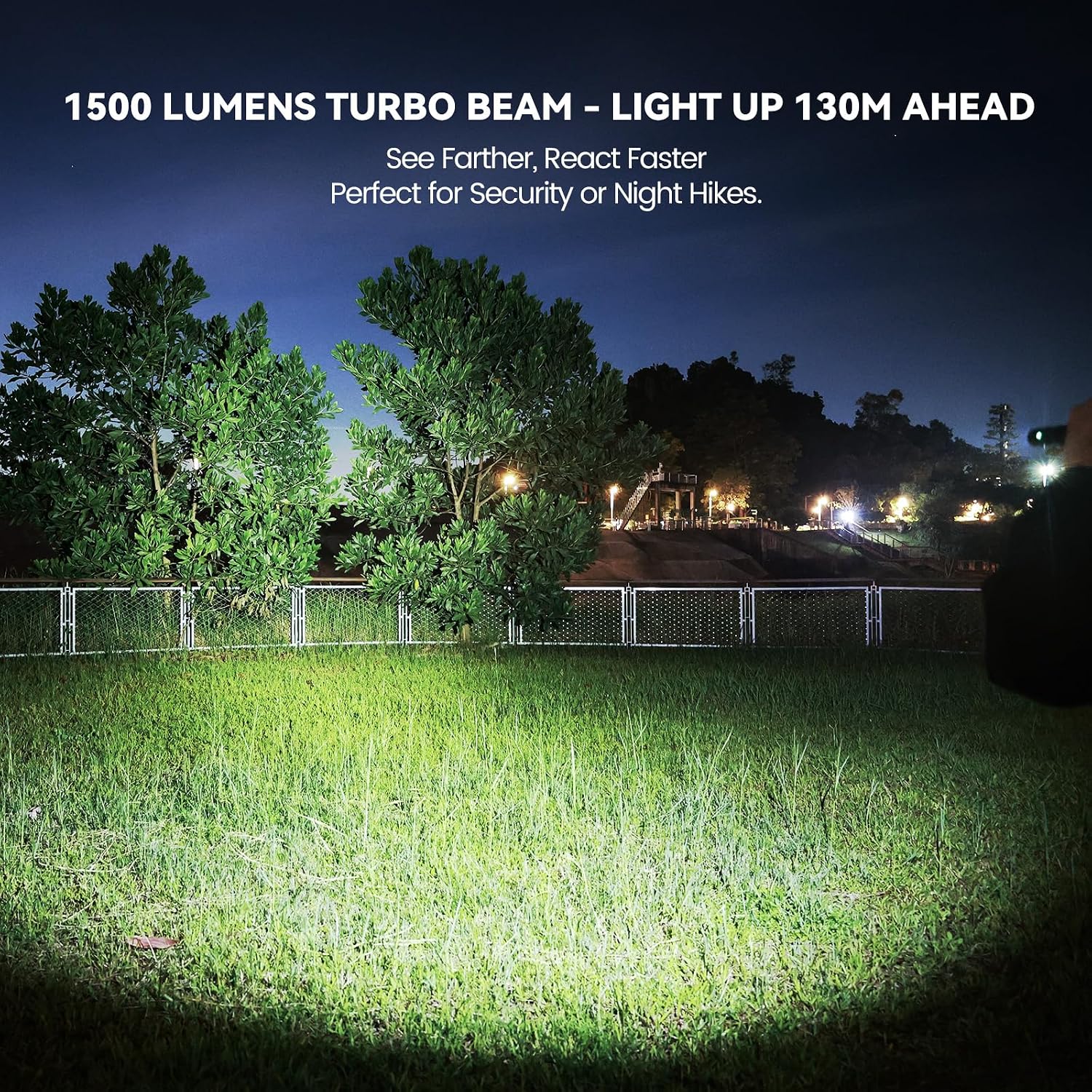 Guardtier ML70 Rechargeable Flashlight 1500 Lumens