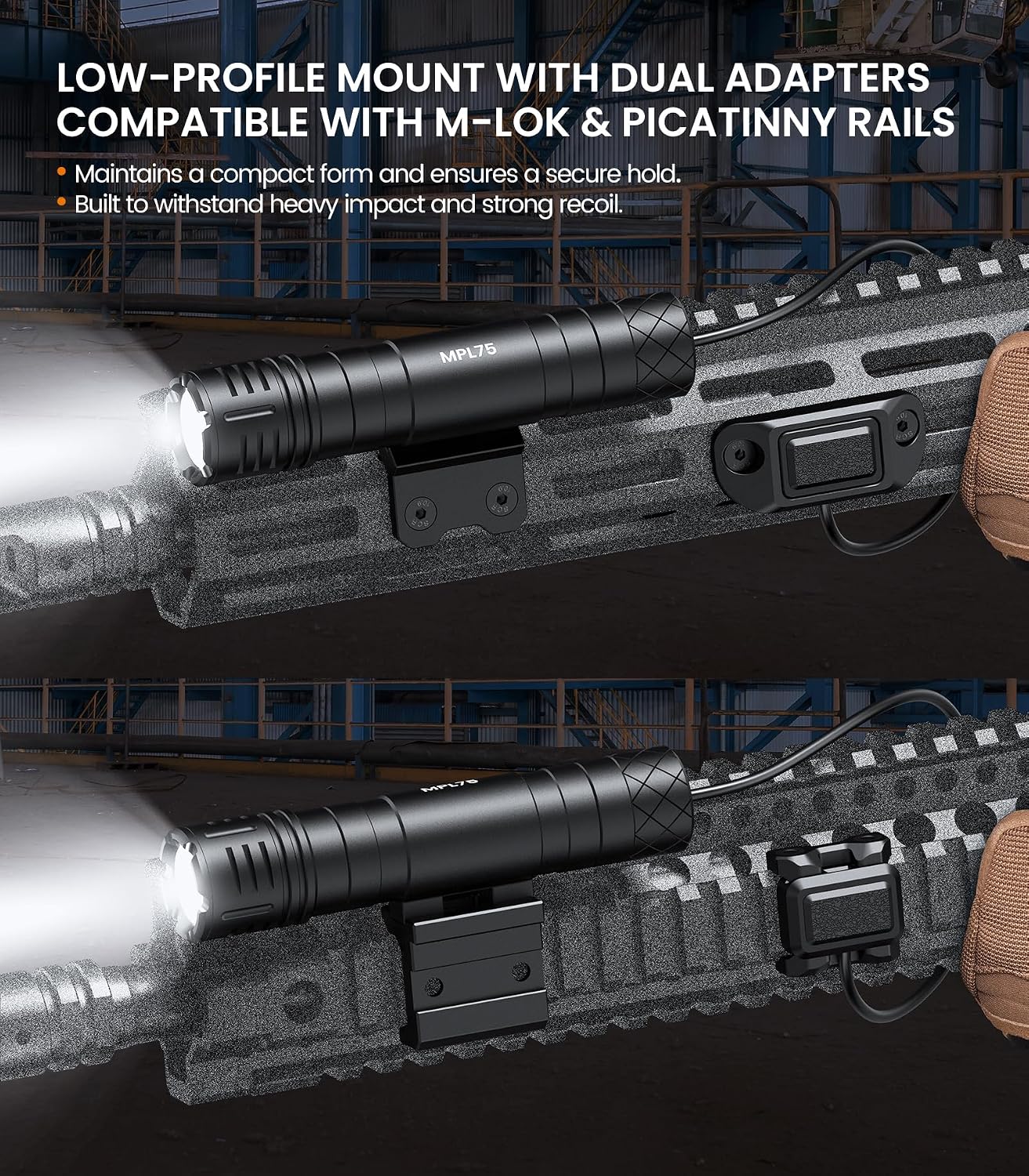 Guardtier MPL75 Weapon Light 2200 Lumen