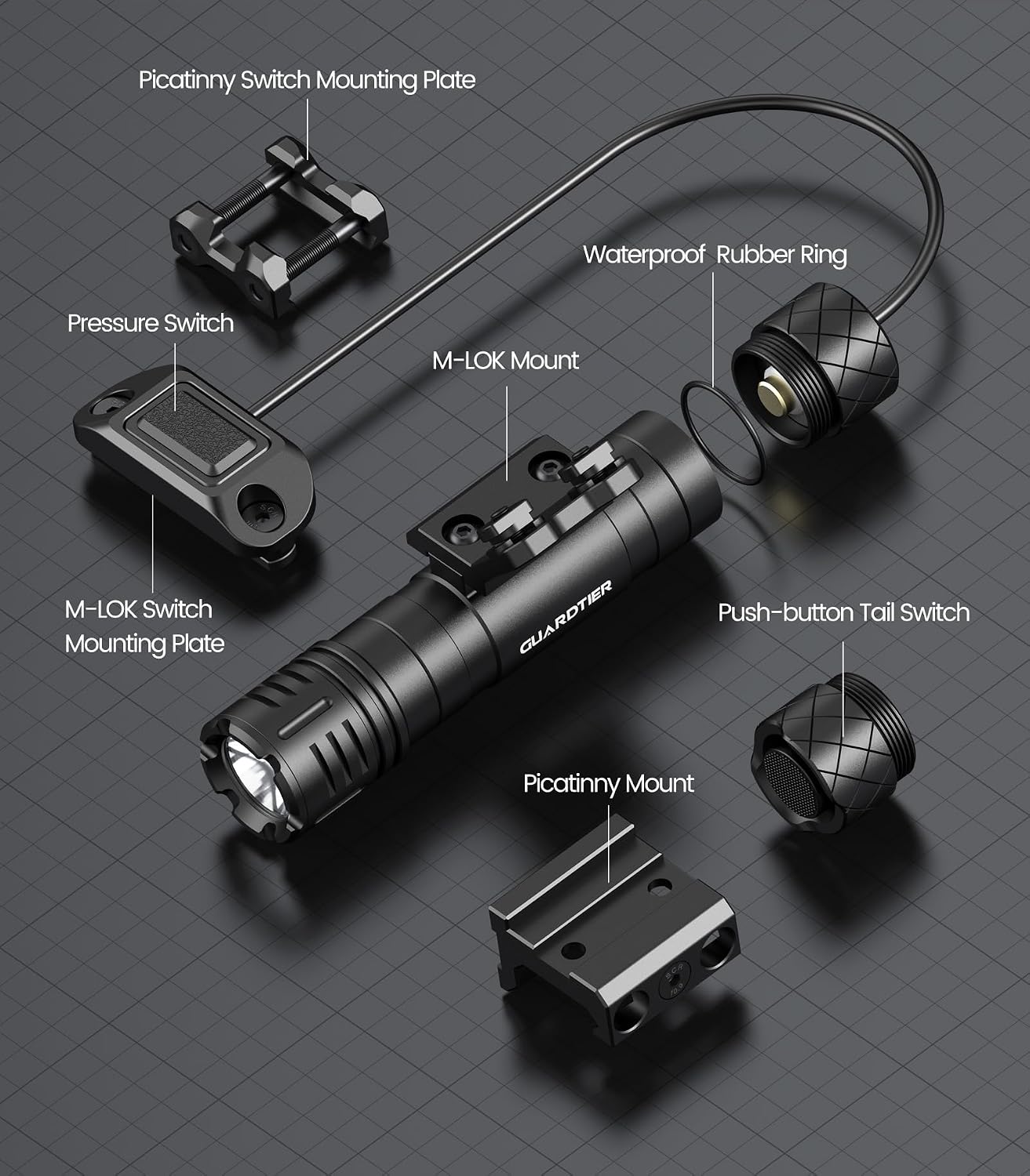 Guardtier MPL75 Weapon Light 2200 Lumen